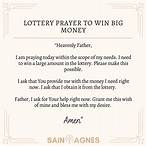 prayer for lottery